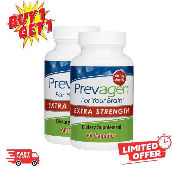 Prevagen® 60 Count – Regular & Extra Strength | Memory Support Supplement | Buy 1 Get 1 Free